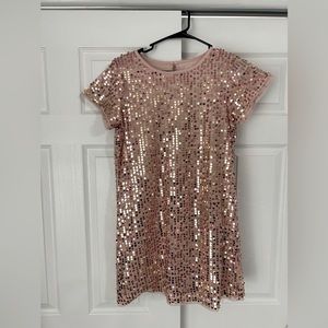 Sparkle sequin pink dress, girls’ size 10/12 plus, great for Taylor Swift party!